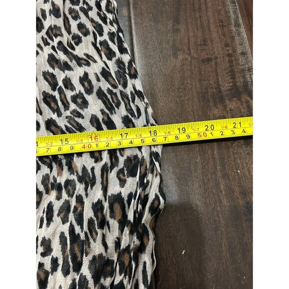 Leopard Print Infinity Scarf Shawl Wrap Animal Print Lightweight Fall Comfort - Picture 8 of 10